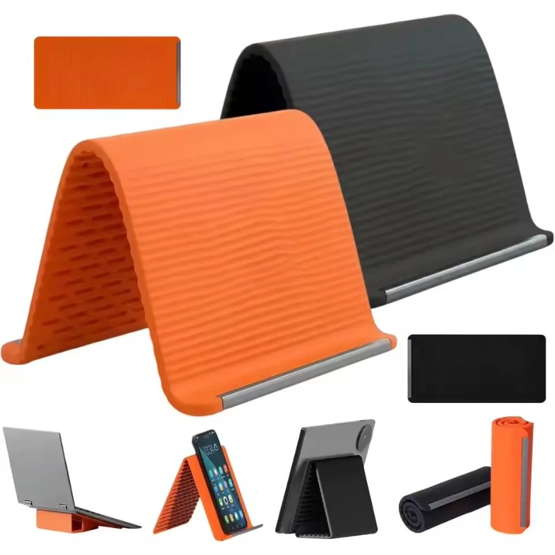 Essential Tablet Accessories - Flexible Foldable Silicone Phone Holder Portable