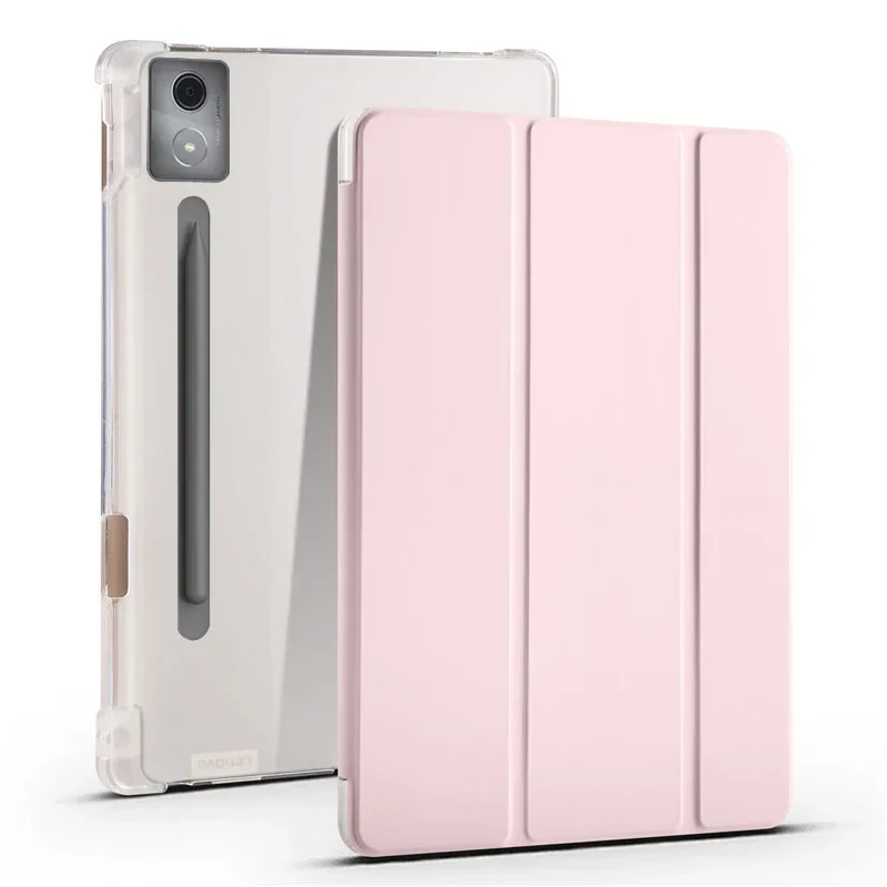 Lenovo Tablet P12 Accessories - Trifold PU Leather Soft Back Stand