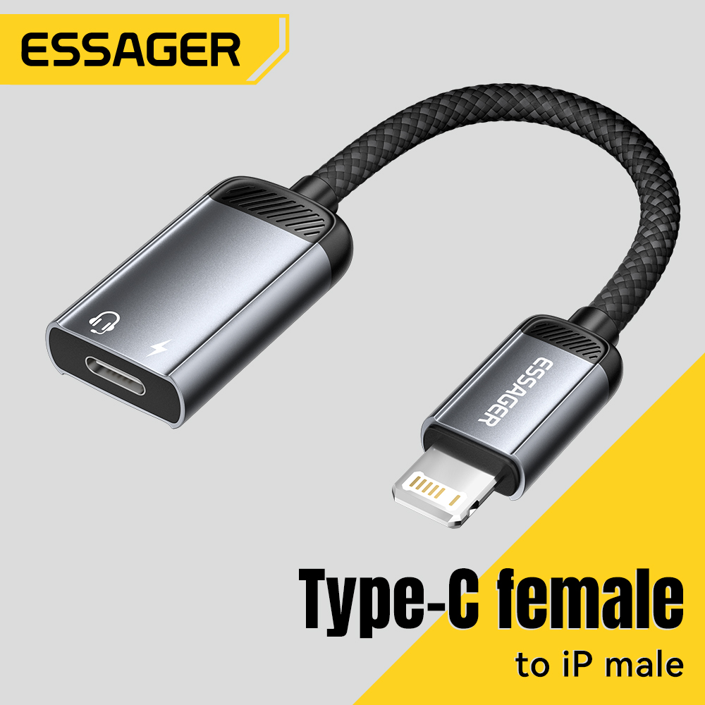 Essager Type-C Audio Adapter C - đánh giá và giá Wired Earphone Lightning